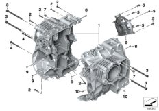 Boutverbinding motorblok