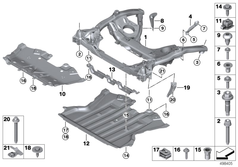 Front axle support