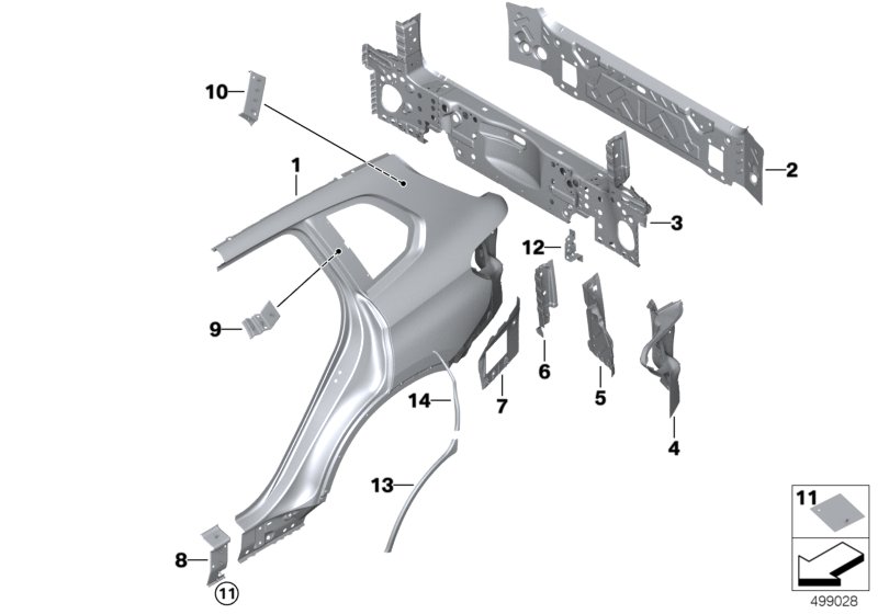 Side panel/tail trim