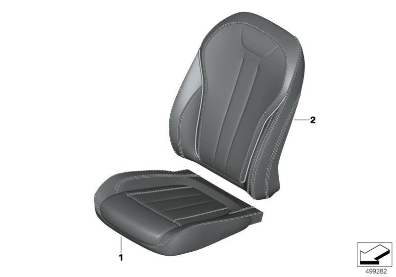 Individual cover, leather comfort seat