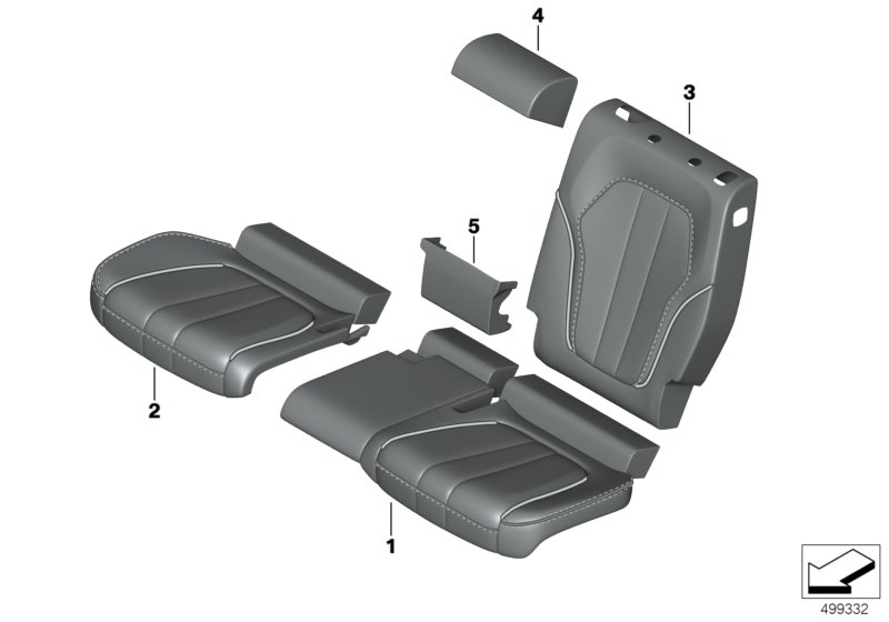 Individual cover rear comfort seat