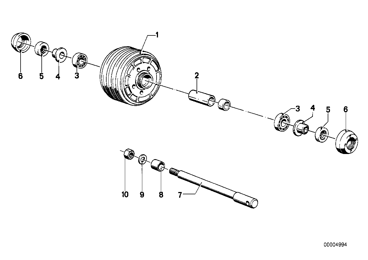 Radnabe Anbauteile vorne