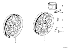 Rueda d.fundicion plata