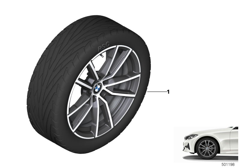 BMW LA wheel V-spoke 780 - 18"