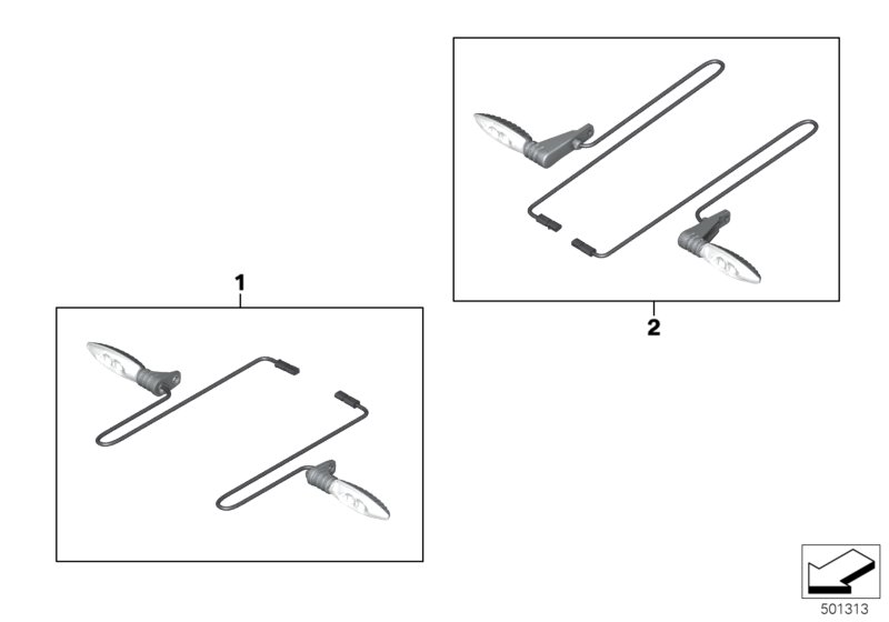 LED flashing turn indicators