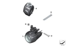 Faro adicional para luz de carretera LED