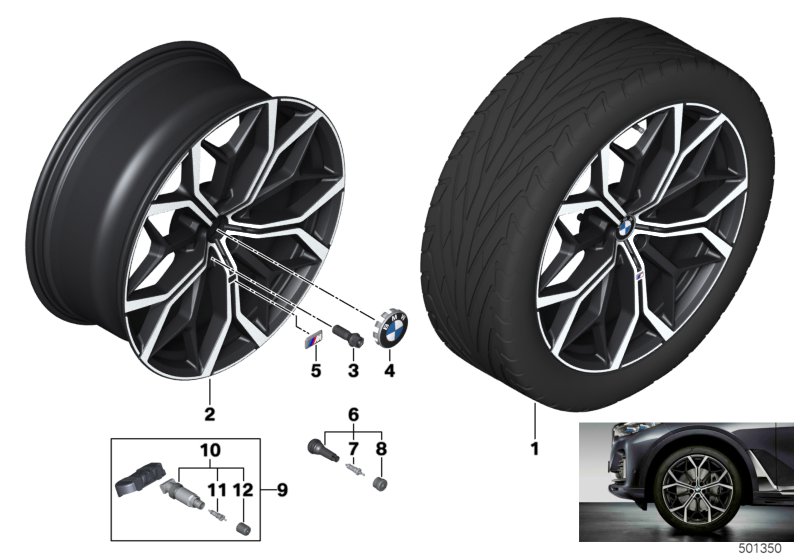 BMW LM Rad M Y-Speiche 785M - 22"