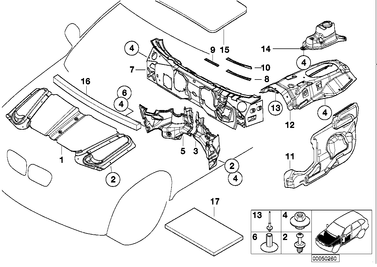 Sound insulating front