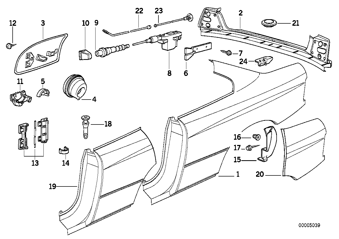 Zijpaneel/hekbekleidung