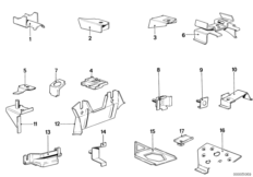 Support pour chassis avant