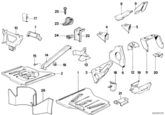 Support pour chassis avant