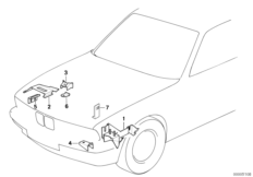 Support pour chassis avant