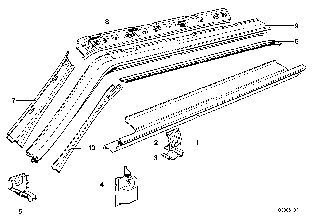 Body-side frame-parts