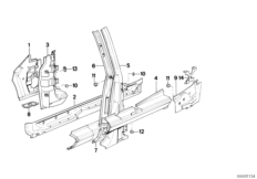 Single components for body-side frame