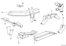 Floor parts rear exterior