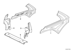 Lateral trunk panels/inner