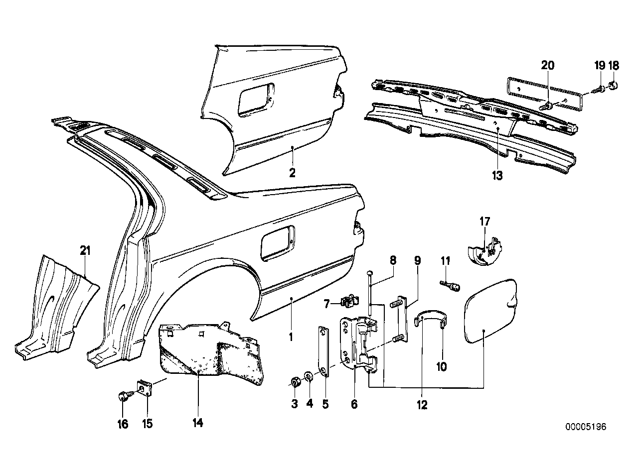 Side panel/tail trim