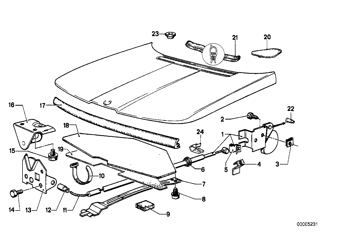 Engine hood mechanism