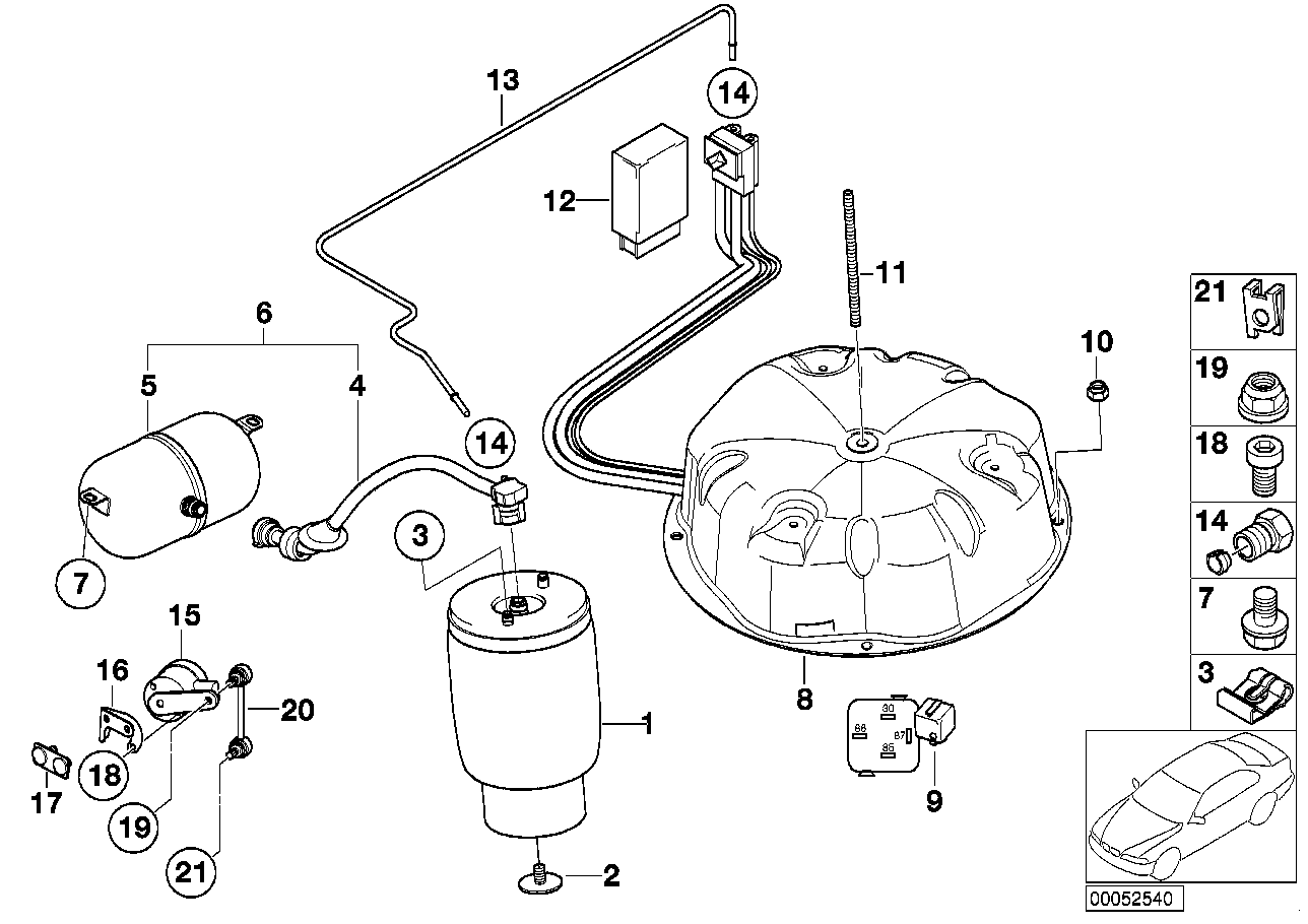 Regulacja poziomu-pod. pneum./sterownik