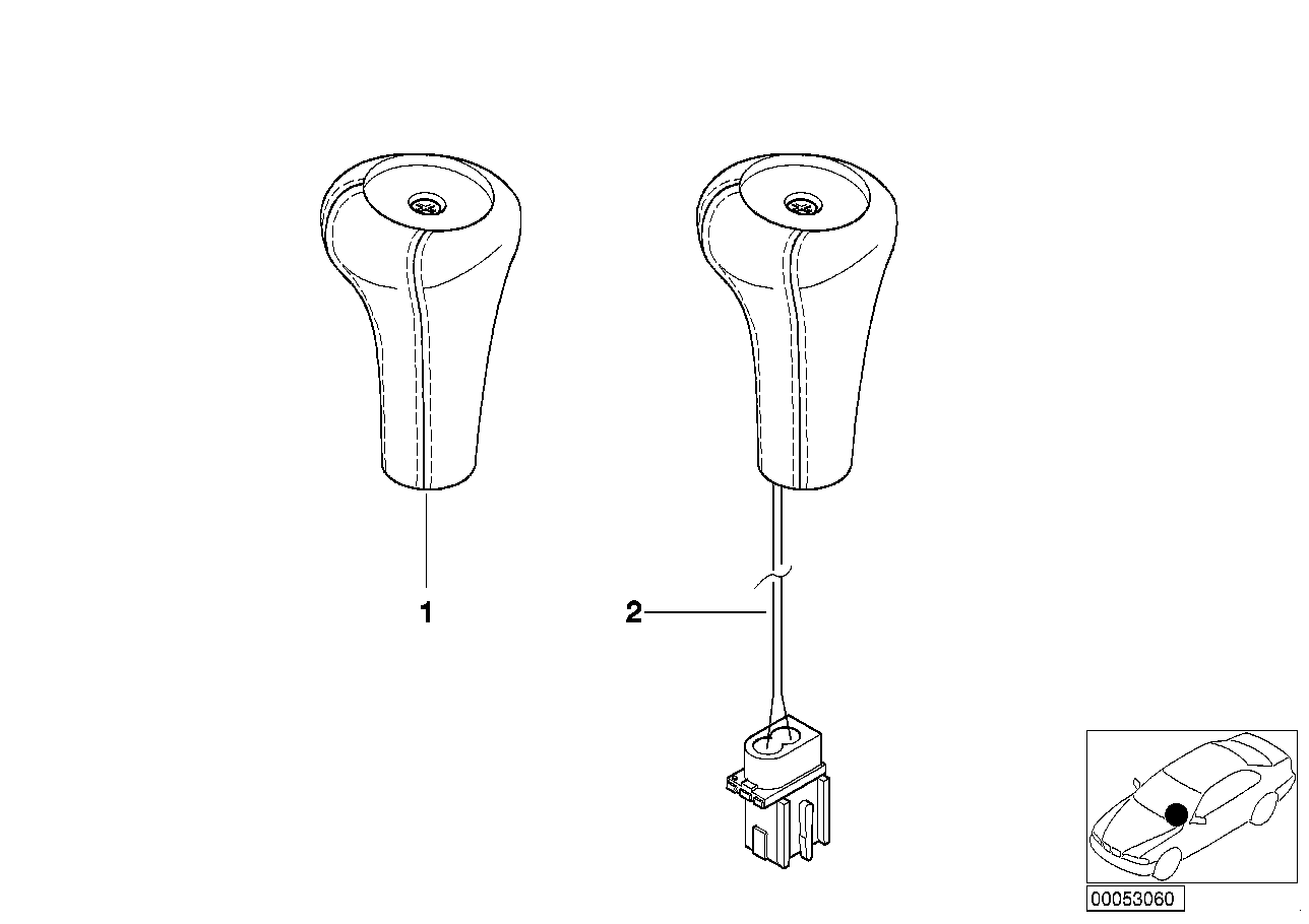 Individual gear shift knob