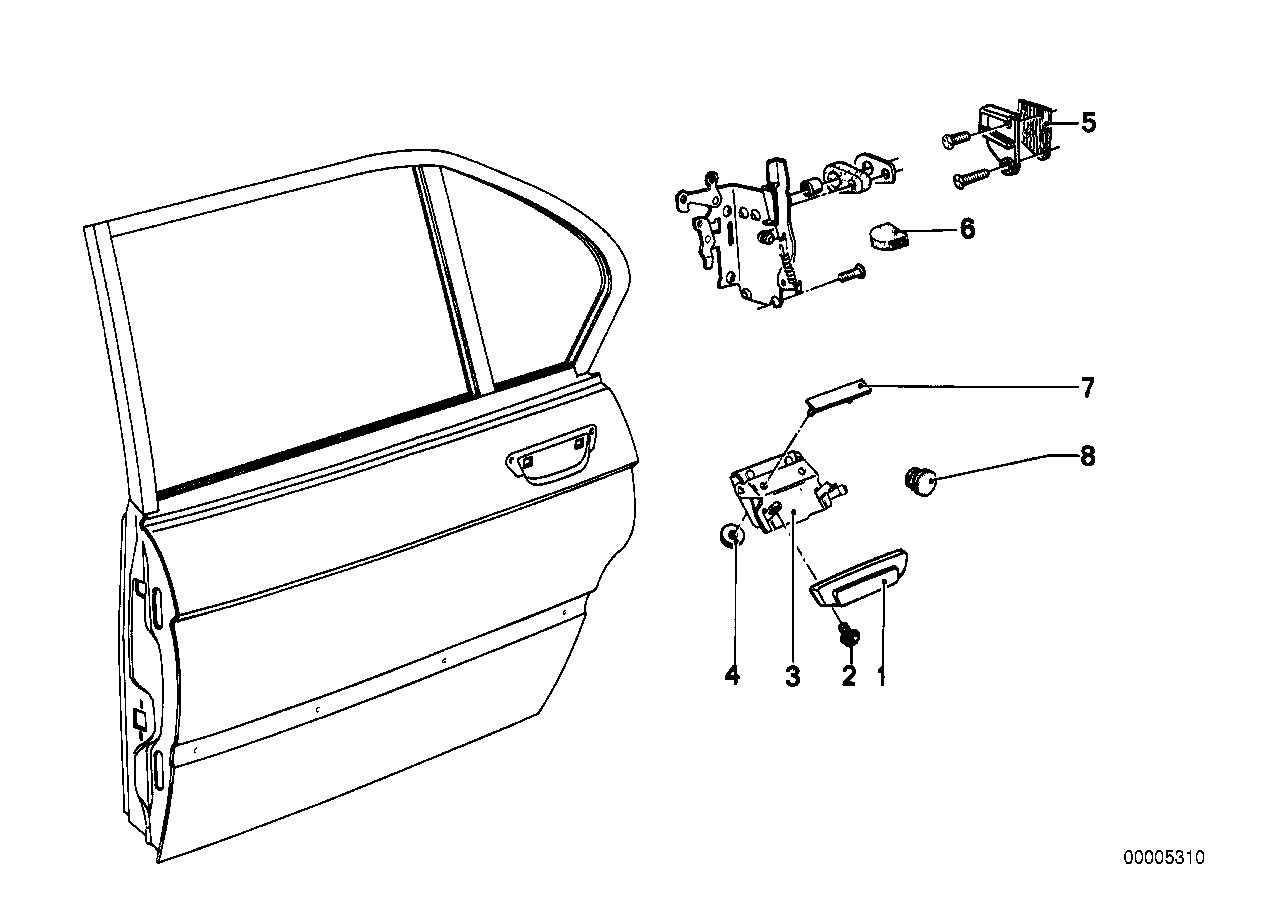 Système de fermeture porte arrière