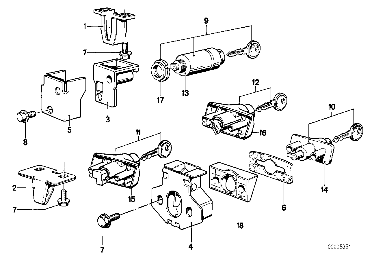 Couvercle de coffre/Système de fermeture