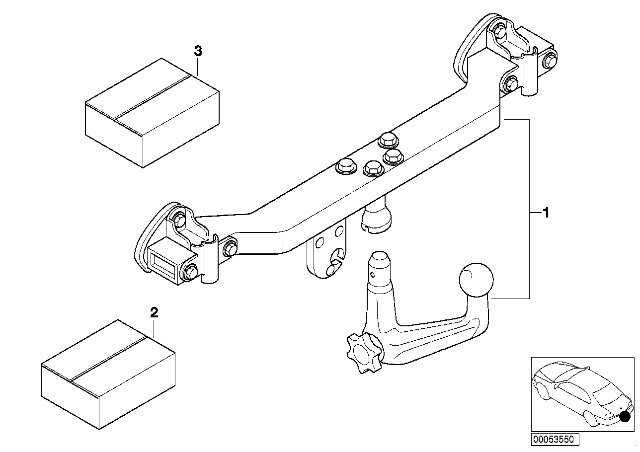 Extra set trekhaak afneembaar