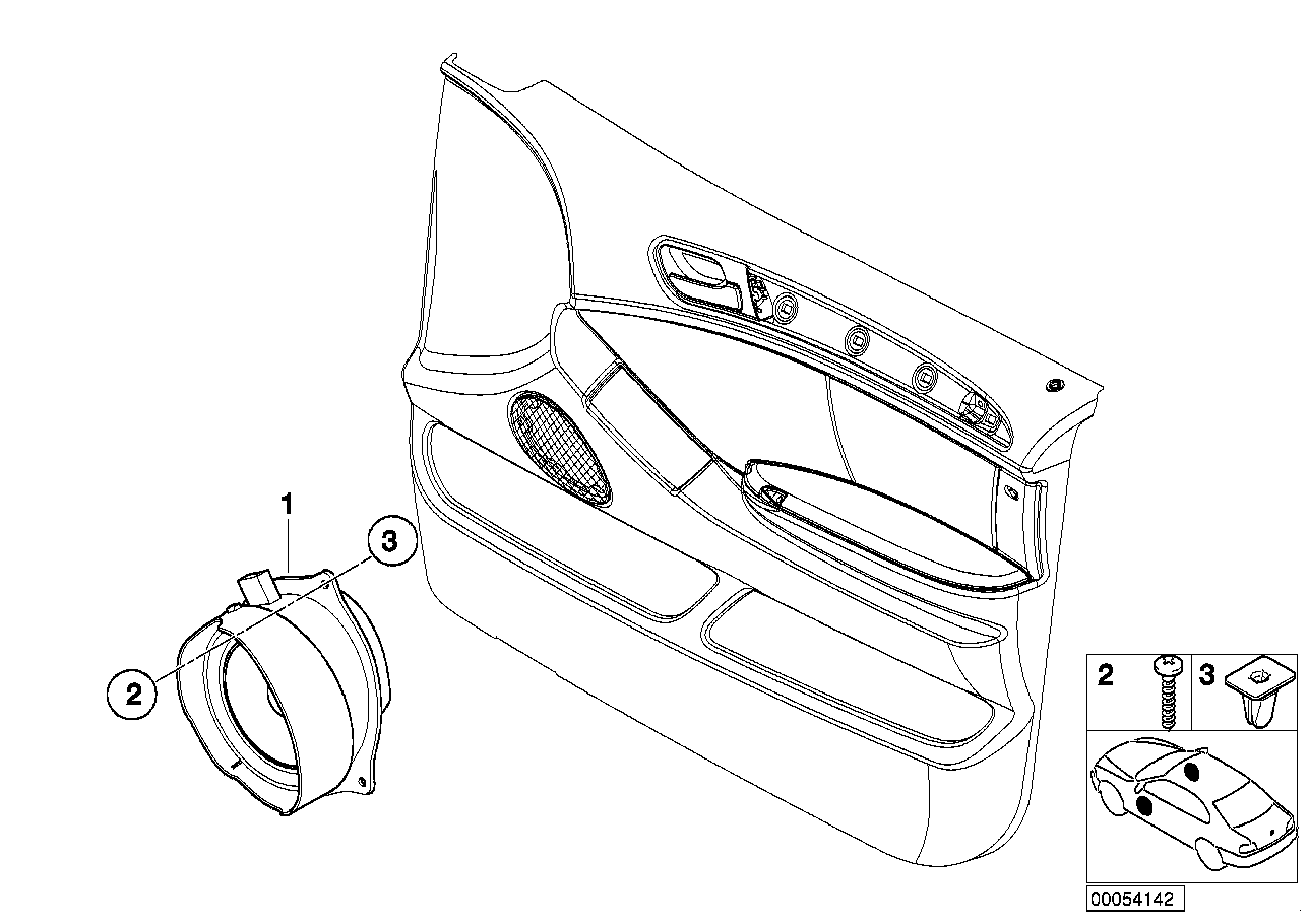 Single parts, Stereo System, door frnt