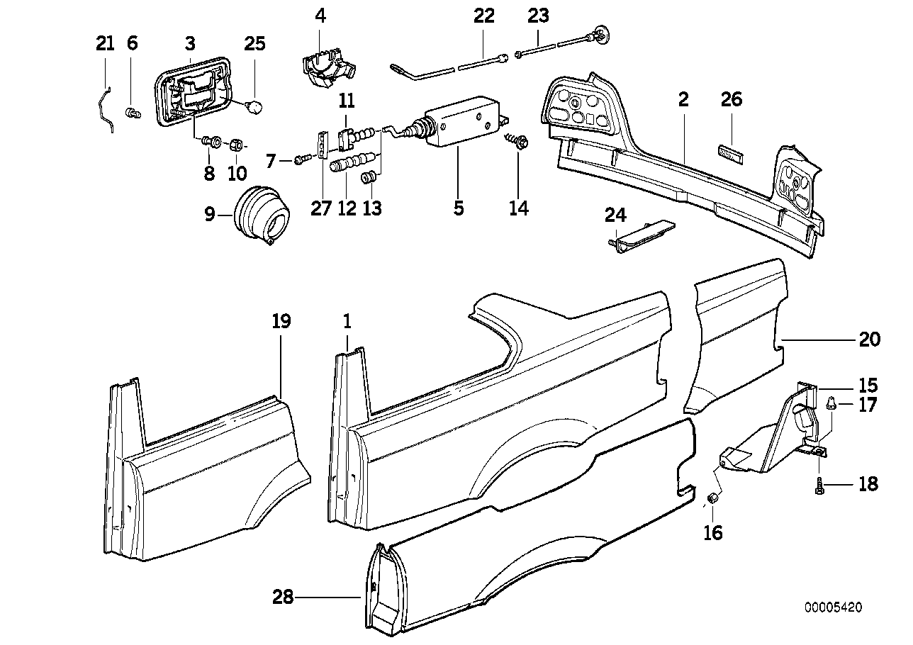 Side panel/tail trim