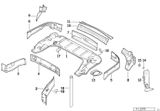 Folding top compartment