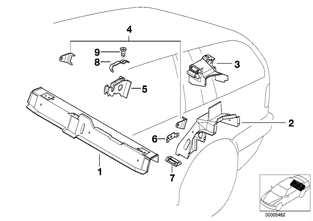 Bodemonderdelen achter/inner