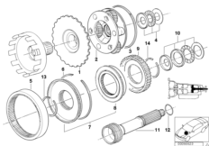 ZF 4hp22/24 planeetwiel stel