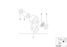 Rear swinging fork, tension strut