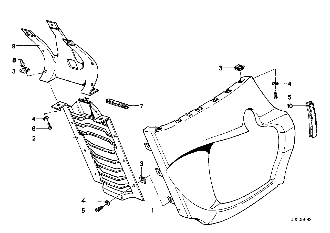 Engine trim panel