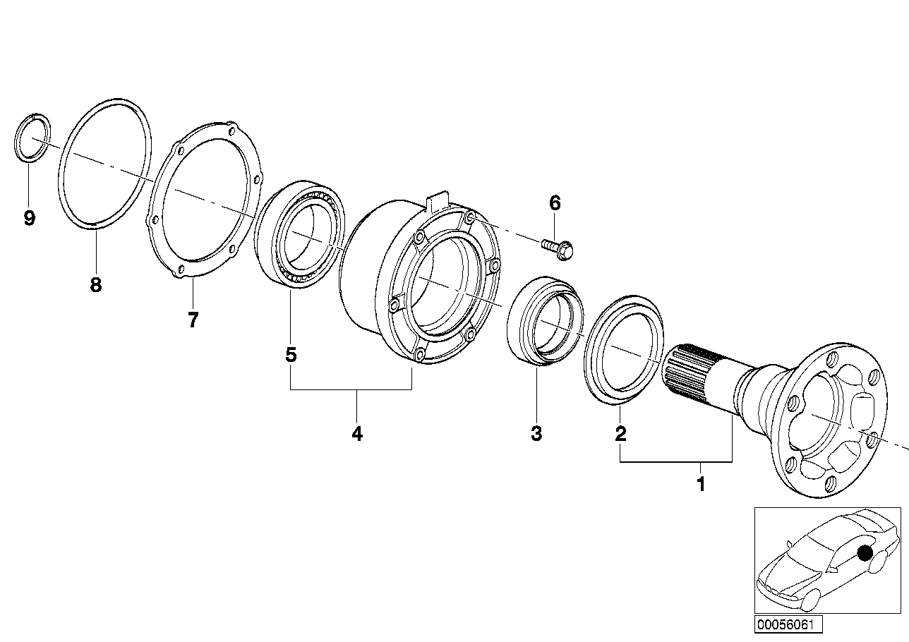 Flange de arrasto-apoio/anel vedante