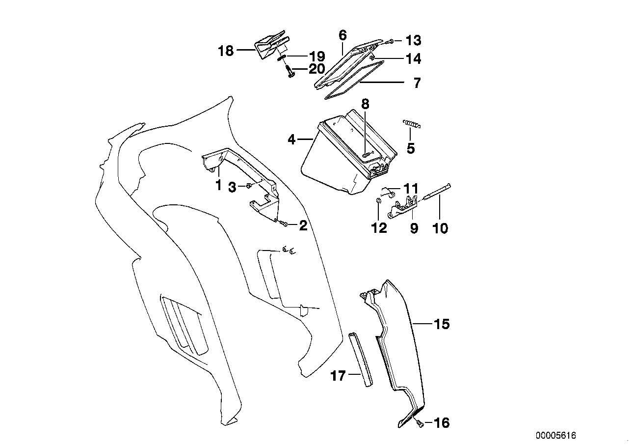 Bekleding-zijvak/kniekussen