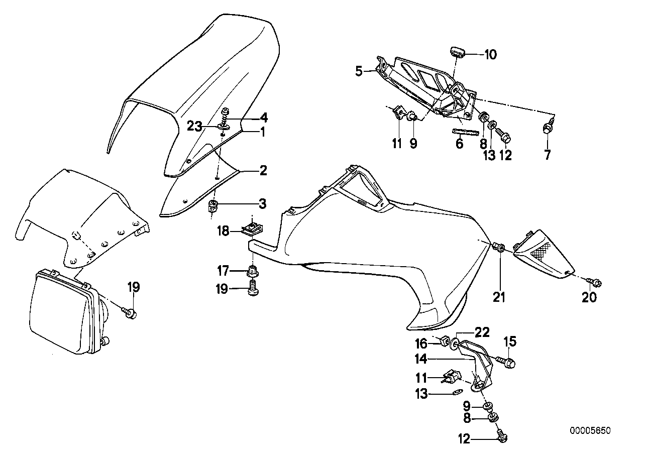 Trim panel mounting parts