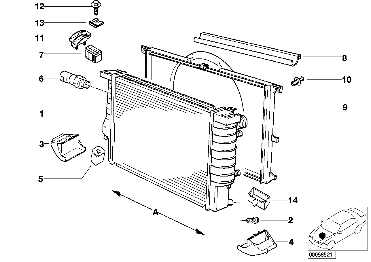 Radiator/frame