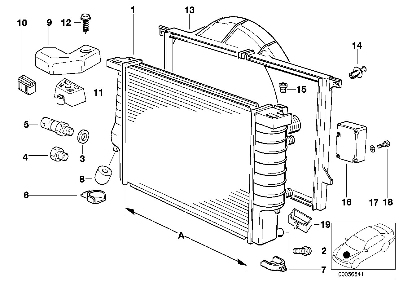 Radiateur/omlysting