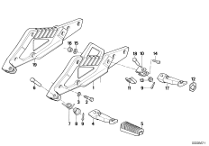 Footpeg plate/footpeg