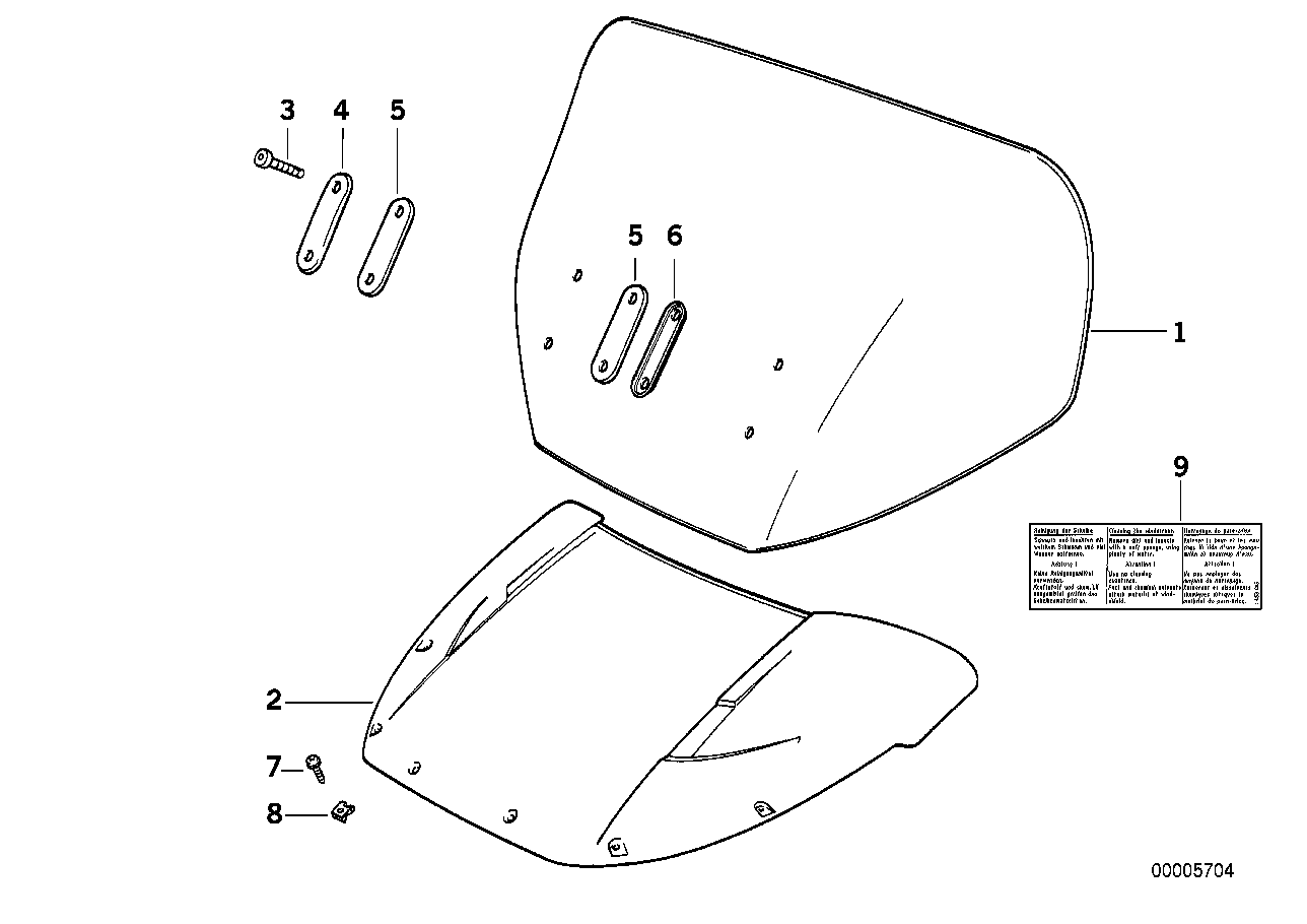 Windschild elektrisch verstellbar