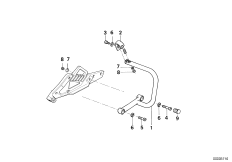 Mounting parts f rear protection bar