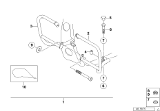 Engine protection bar set