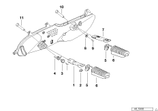 Front and rear footpeg