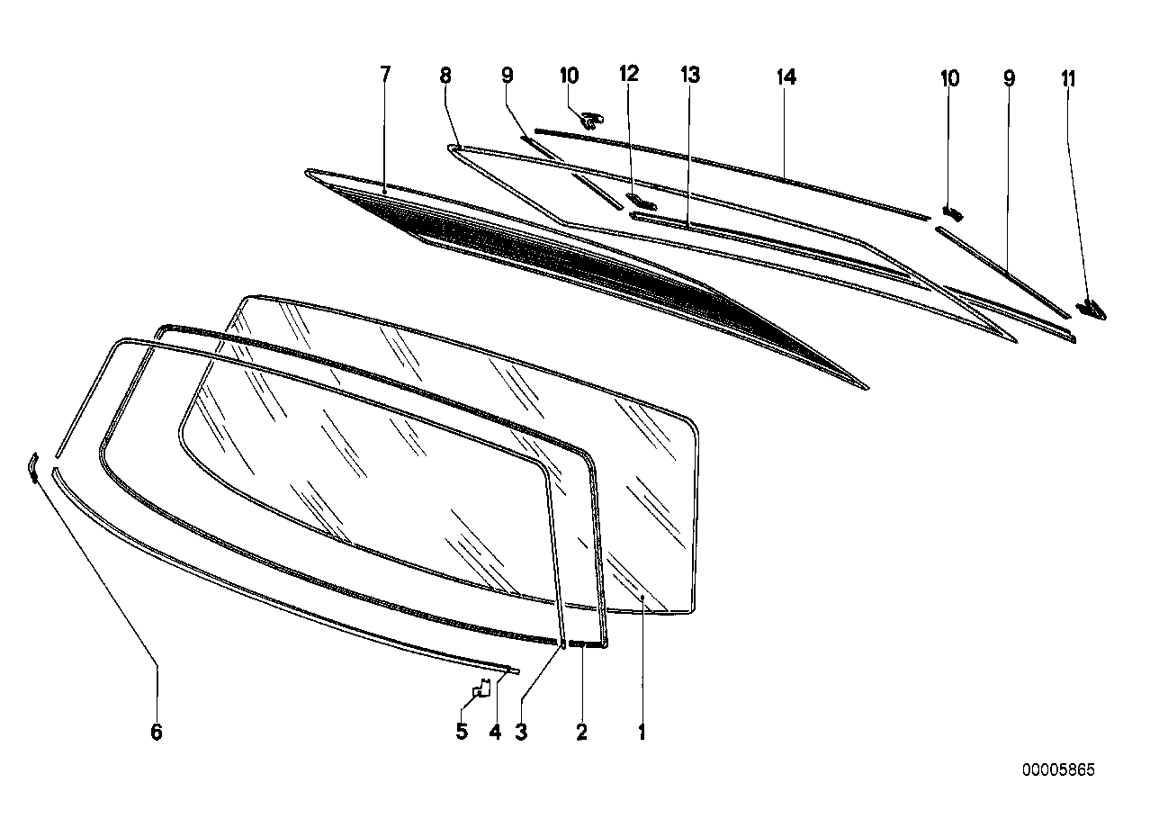 Cam, montaj parçaları