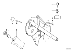 Mechanizm szyby drzwi przednich