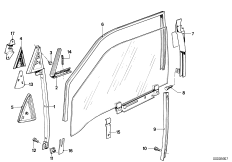 Window guide, front