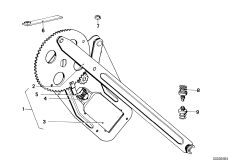 Mechanizm szyby drzwi tylnych