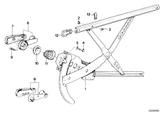 Mechanizm szyby drzwi przednich