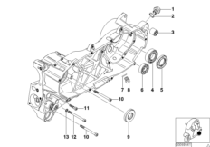 Motor gövdesi, Montaj parçaları